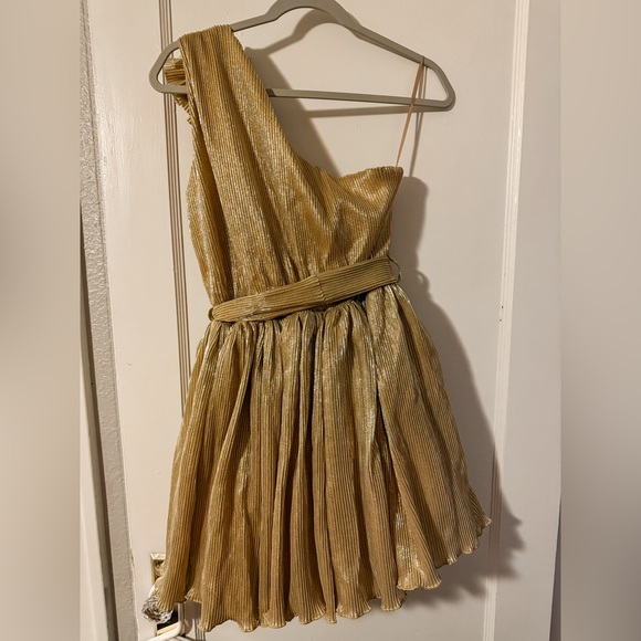 Red Dress - Queen of Gems Gold Dress -size medium- sold out!! - Picture 3 of 8